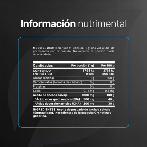 Omega 3 Platinum 180 Cápsulas B Life