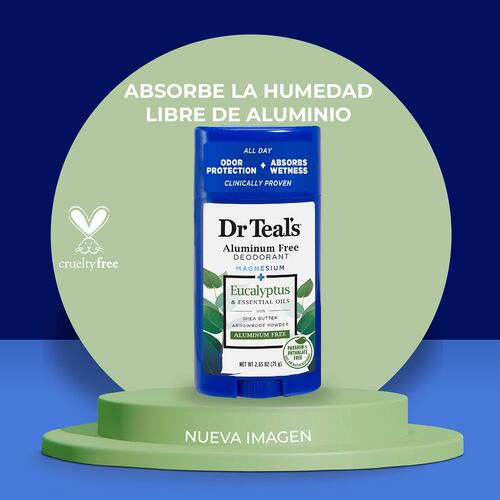 Desodorante de Eucalipto en Barra para Mujer Dr. Teals