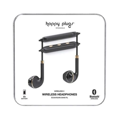 Audífonos Happy Plugs Wireless II Negro/Dorado