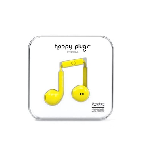 Audífonos Happy Plugs Earbud+ Amarillo