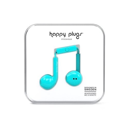 Audífonos Happy Plugs Earbud+ Turquesa
