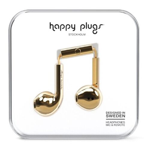 Audífonos Happy Plugs Earbud+ Dorado