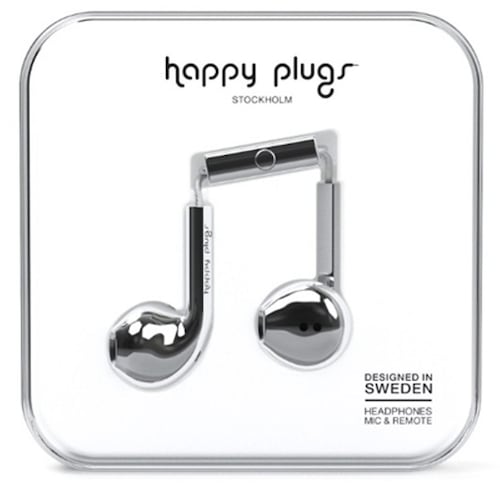 Audífonos Happy Plugs Earbud+ Plata