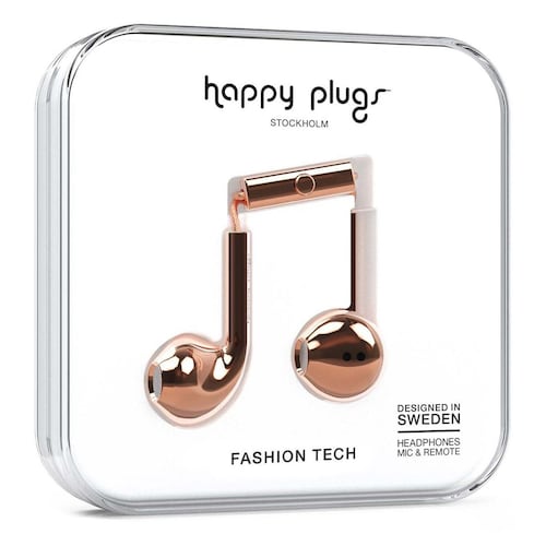 Audífonos Happy Plugs Earbud+ Color Oro Rosa