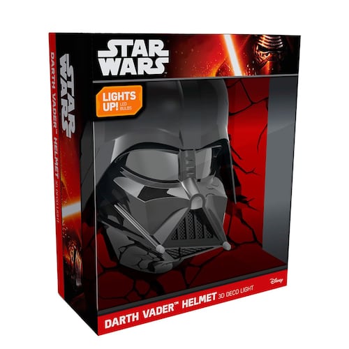 Lámpara 3D star wars casco de Darth Vader