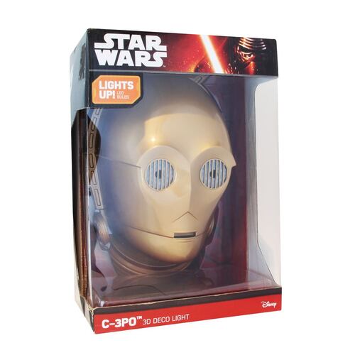Lámpara 3D  star wars  C-3PO