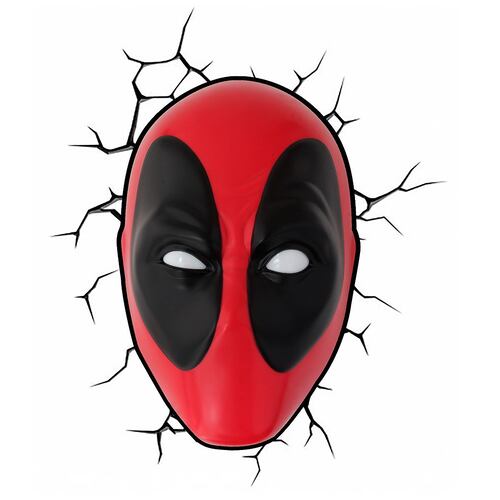 Lampara 3D marvel mascara de Deadpool