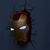Lámpara 3D Marvel mascara de Iron Man