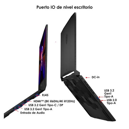 Laptop Gamer MSI Katana 15 B13VEK-839MX CORE I7 13VA 16GB RAM 512GB SSD RTX4050