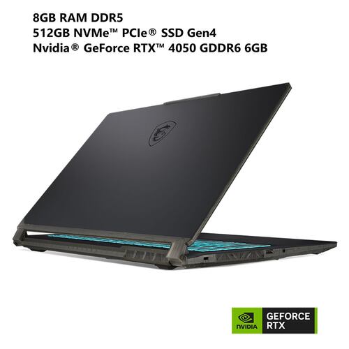 Laptop Gamer MSI Cyborg  15 A12VE-477MX CORE I5 12VA 8GB 512GB RTX4050 + Mouse