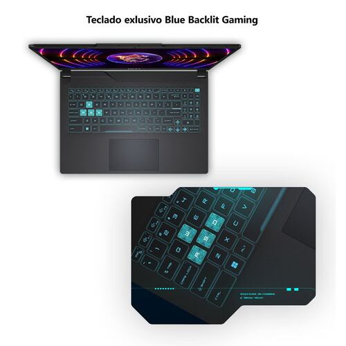 Laptop Gamer MSI Cyborg  15 A12VE-477MX CORE I5 12VA 8GB 512GB RTX4050 + Mouse