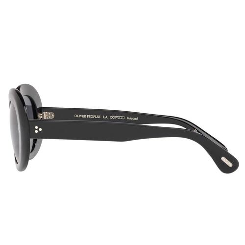 Oliver Peoples Erissa gris polarizado, armazón negro