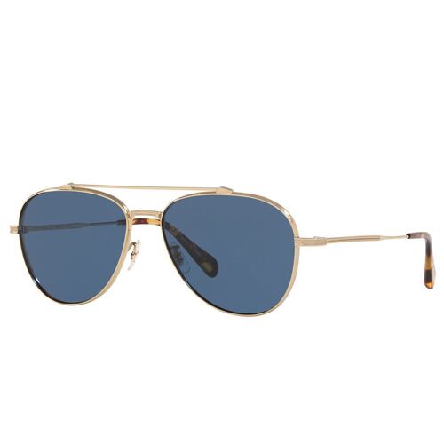 Oliver Peoples Rikson azul, armazón en titanio oro