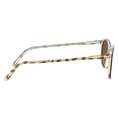 Lente Solar Oliver Peoples Finley Vintage Sun Polarizado Gris en Acetato Habana