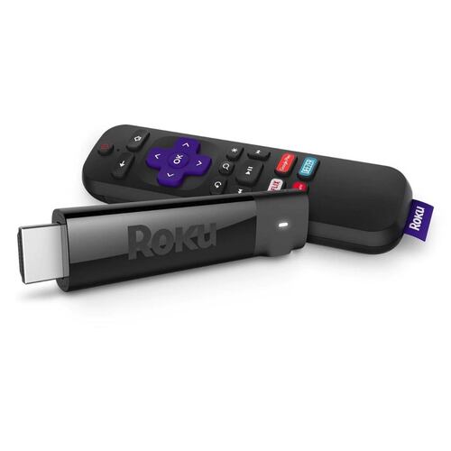 Roku Streaming Stick + | Dispositivo de Streaming HD/ 4K/HDR de largo alcance con control remoto inalámbrico