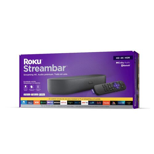 Roku Streambar Streaming 4K - Audio premium - Todo en Uno