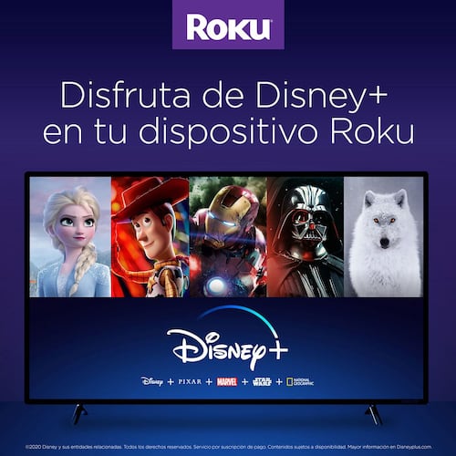 Roku Streaming Stick + | Dispositivo de streaming HD/ 4K/HDR de largo alcance con control remoto inalámbrico