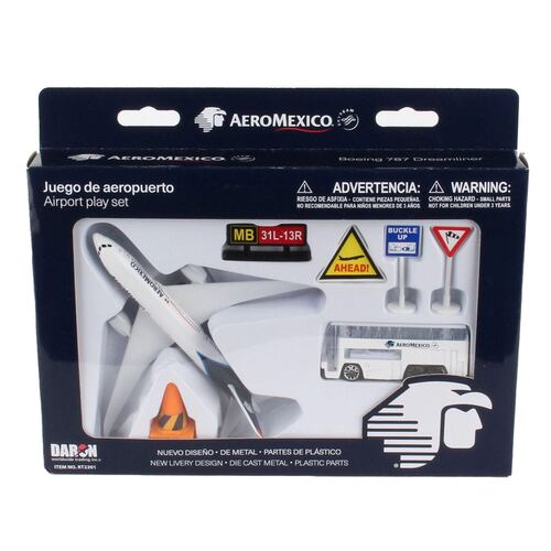Avión de Juguete Aeromexico Playset Mod. RT2201
