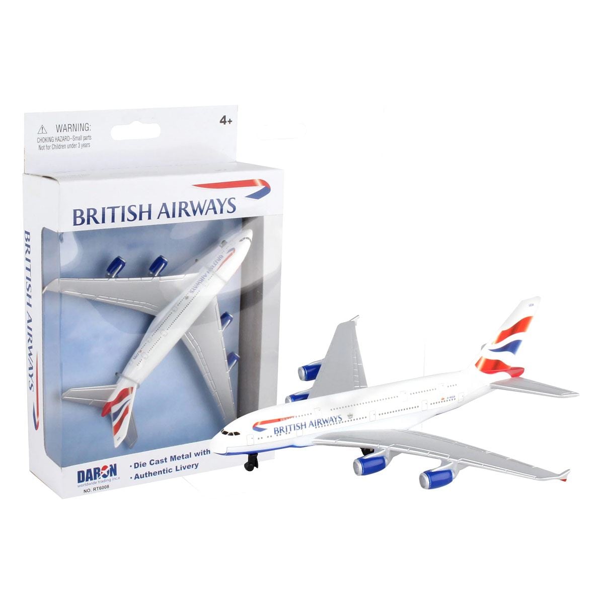 Avion de Juguete Coleccionable British Airways A380 Single Plane Mod RT6008