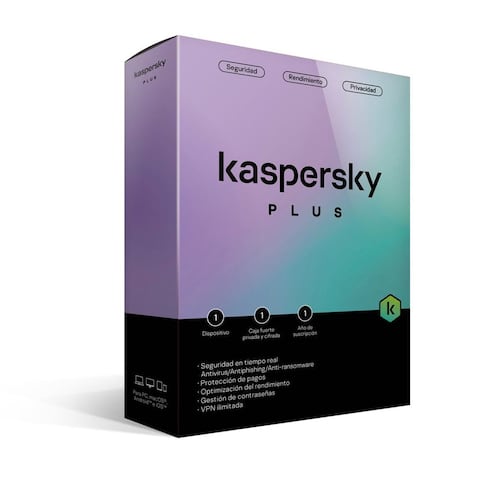 Kaspersky plus 3 dispositivos 1 año