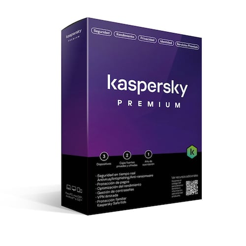 Kaspersky premium 3 dispositivos 1 año