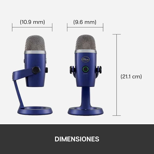 Micrófono Blue Yeti Nano Premium azul