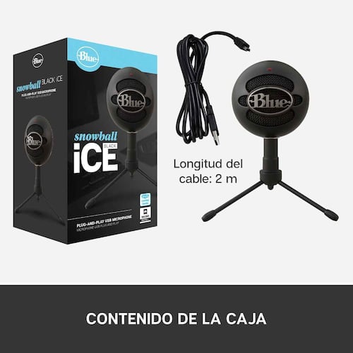 Micrófono Blue Snowball Ice negro
