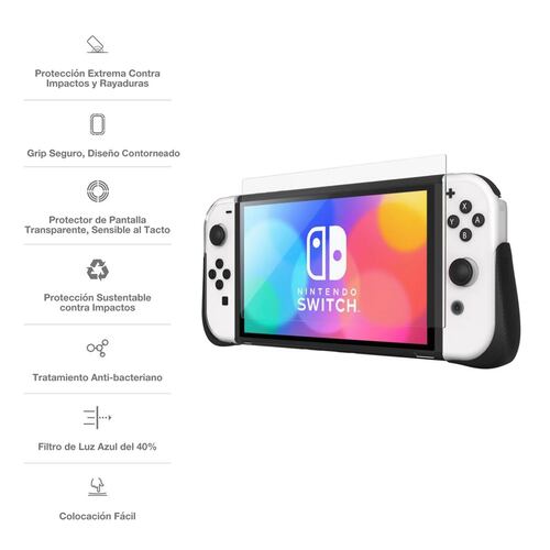 Funda Flexible Gear4 para Nintendo Switch con Kita Grip 360
