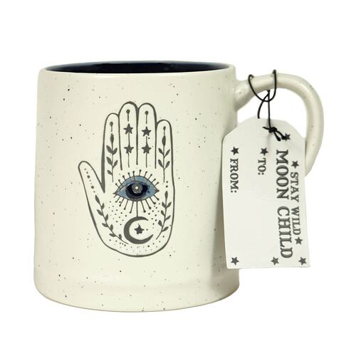 Home Nature taza cerámica mano de Fátima azul