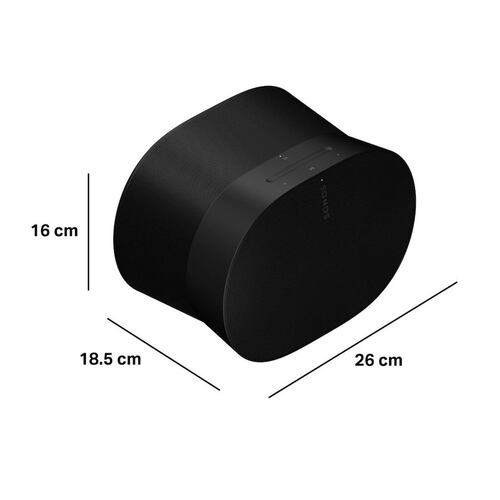 Bocina Sonos Era 300 para audio espacial envolvente WiFi y bluetooth color negra