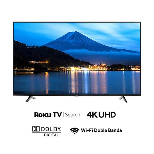Pantalla TCL 65 pulgadas 4K UHD Smart TV (Roku TV) Dolby Digital 65S443-MX