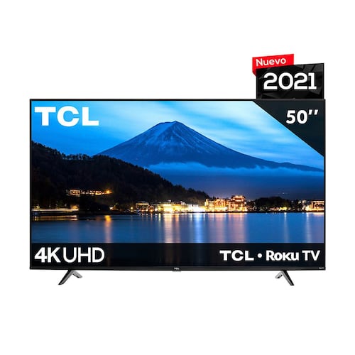 Pantalla TCL 50 Pulgadas Smart TV (Roku TV) Dolby Digital 4K UHD 50S443-MX
