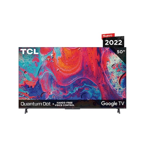 Pantalla TCL 50 Pulgadas Google TV con Dolby Vision 4K QLED UHD 50Q647