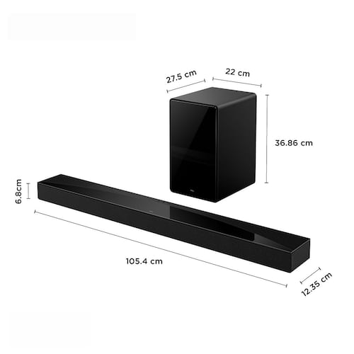 Barra de Sonido TCL Q75h 5.1.2 Canales