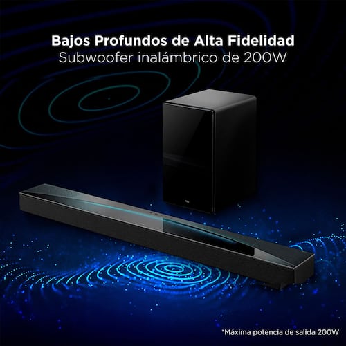 Barra de Sonido TCL Q75h 5.1.2 Canales