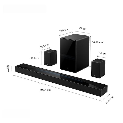 Barra de Sonido TCL Q85h 7.1.4 Canales