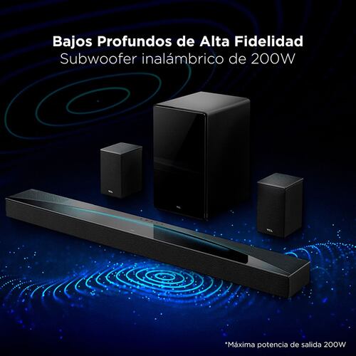 Barra de Sonido TCL Q85h 7.1.4 Canales
