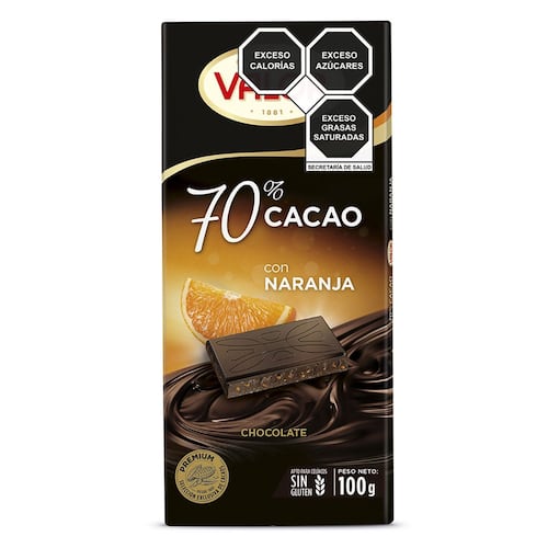 Chocolate 70% cacao con naranja 100 g