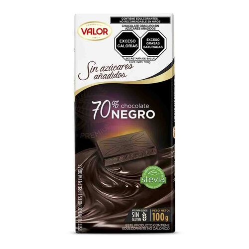 Chocolate 70% cacao sin azúcar 100 g