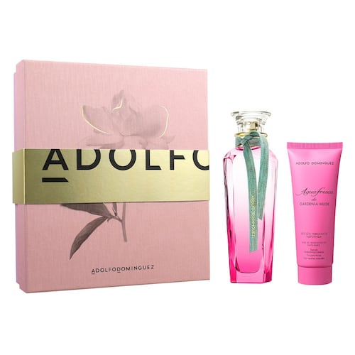 Adolfo Dominguez Agua Fresca Gardenia Musk Set Para Dama Perfume EDT 120ML + Body Lotion 75ML