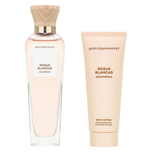 Adolfo Dominguez Agua Fresca Rosas Blancas Set para Dama Perfume EDT 120ml + Body Lotion 75ml