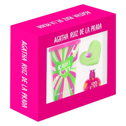Agatha Ruiz de la Prada Set Para Dama Perfume Love Love Love EDT 30 ML + Perfume Rebel Love EDT 80 ML + Vaso