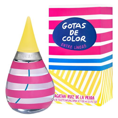 Agatha Ruiz de la Prada Gotas de Color Entre Líneas Eau de Toilette 100ml Perfume para Dama