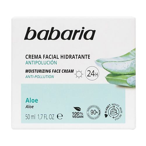 Crema Facial Hidratante 24 H. Aloe Vera