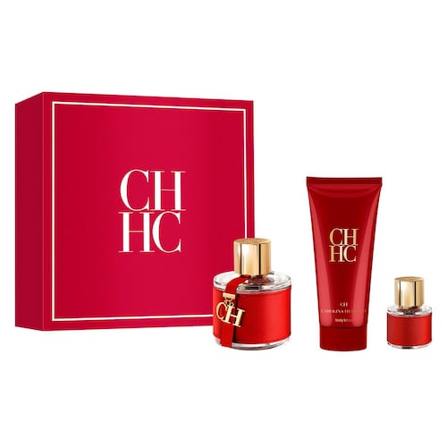 Carolina Herrera CH Set Para Dama Perfume EDT 100ML + Body Lotion 100ML + Miniatura