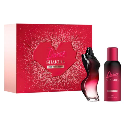 Shakira Dance Red Midnight Set Para Dama Perfume EDT 80ML + Desodorante 150 ml