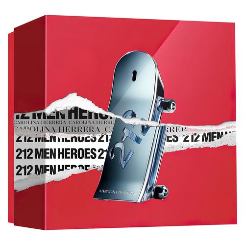 Carolina Herrera 212 Heroes Set Para Caballero Perfume EDT 90ML + Body Lotion 100ML + Miniatura