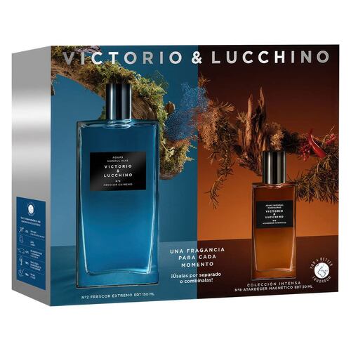 Set para Hombre Victorio & Lucchino N°2 Frescor Extremo EDT 150ml + Perfume de Bolsillo 30ml
