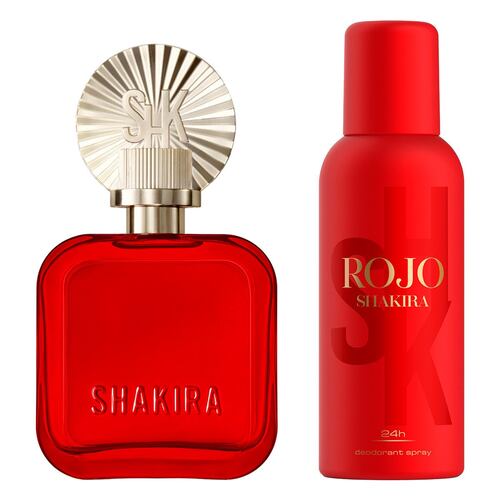 Set para Mujer Shakira Rojo EDP 80ml + Desodorante 150ml