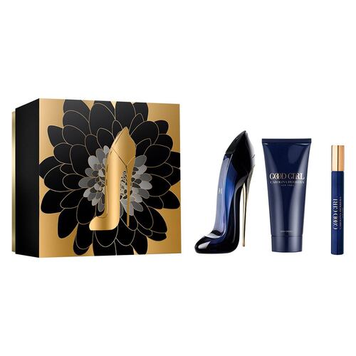 Carolina Herrera Good Girl Set para Dama Perfume EDP 80ml +  Body Lotion 100ml + Perfume de Bolsillo 10ml